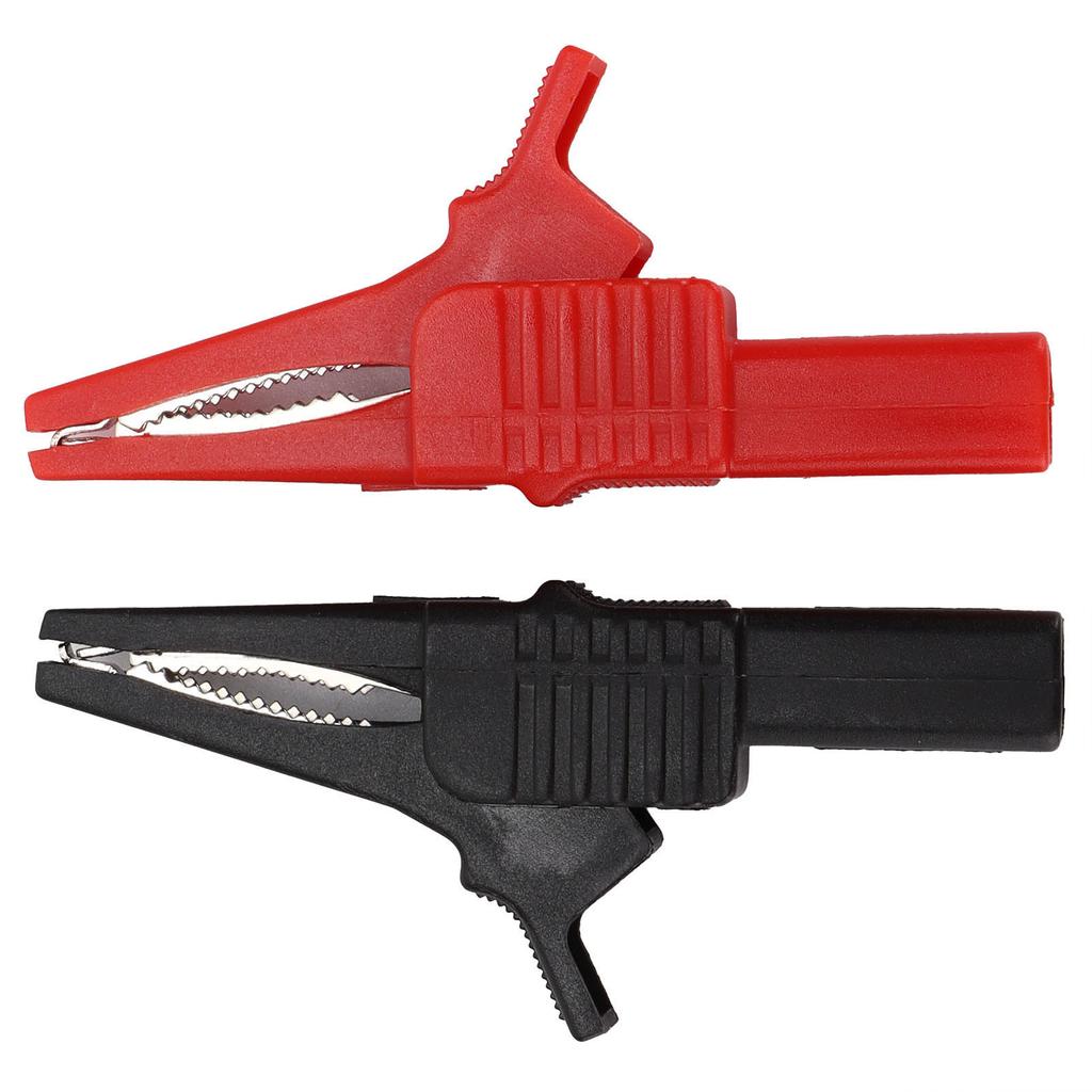 2PCS U08 4mm Brass Insulated Crocodilian Clip Electrical Test Clamp 32A1000V Test Equipment Parts