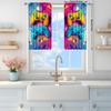 2pcs Colorful Game Controller Curtains   Providing Shade and Privacy Protection   Suitable for Decorating Various Room Types