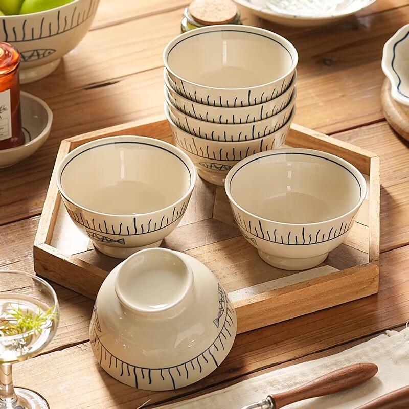 ZISIZ Japanese Style Ceramic Hand-Painted Serving Plates