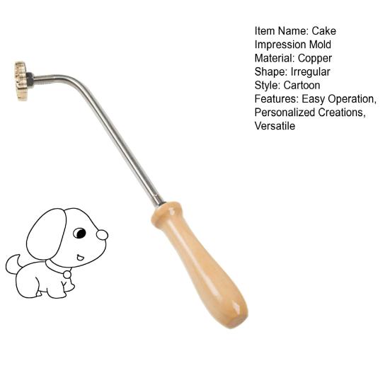 Razítko na dort pro grilování BBQ Snadná obsluha Vypalovací razítka na hamburgery Jídlo Steak Svatba Žehličky Nástroj pro nadšeného domácího pekaře