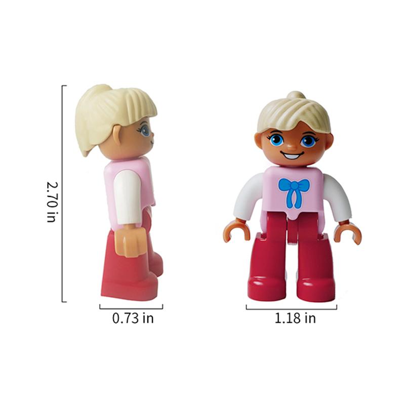 Magnetic Lego Figures 4 PCS/Kit Toy People Magnetic Blocks Accessories Compatible with Magnetic Tiles Educational Toys