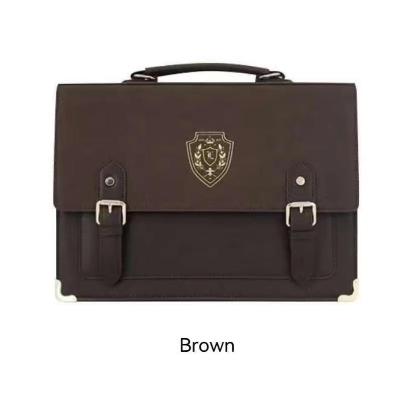 

Y2K Japanese Preppy Aesthetic Fashion Women Casual Handbag Solid Color Girls School Backpack Cute Simple Shoulder Crossbody Bag 35x25x8cm коричневый