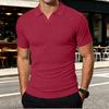 Men's Casual Short Sleeve T-Shirt with Collar, Breathable Shirt for Summer Everyday Wear