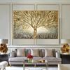 Gold Tree of Life Oil Painting Poster and Prints On Canvas Abstract Art Pictures Modern Wall Art For Home Living Room Decoration