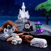 Castle Car Wizard Halloween Miniature Figurine Desktop Knick-knack  Festival Supplies