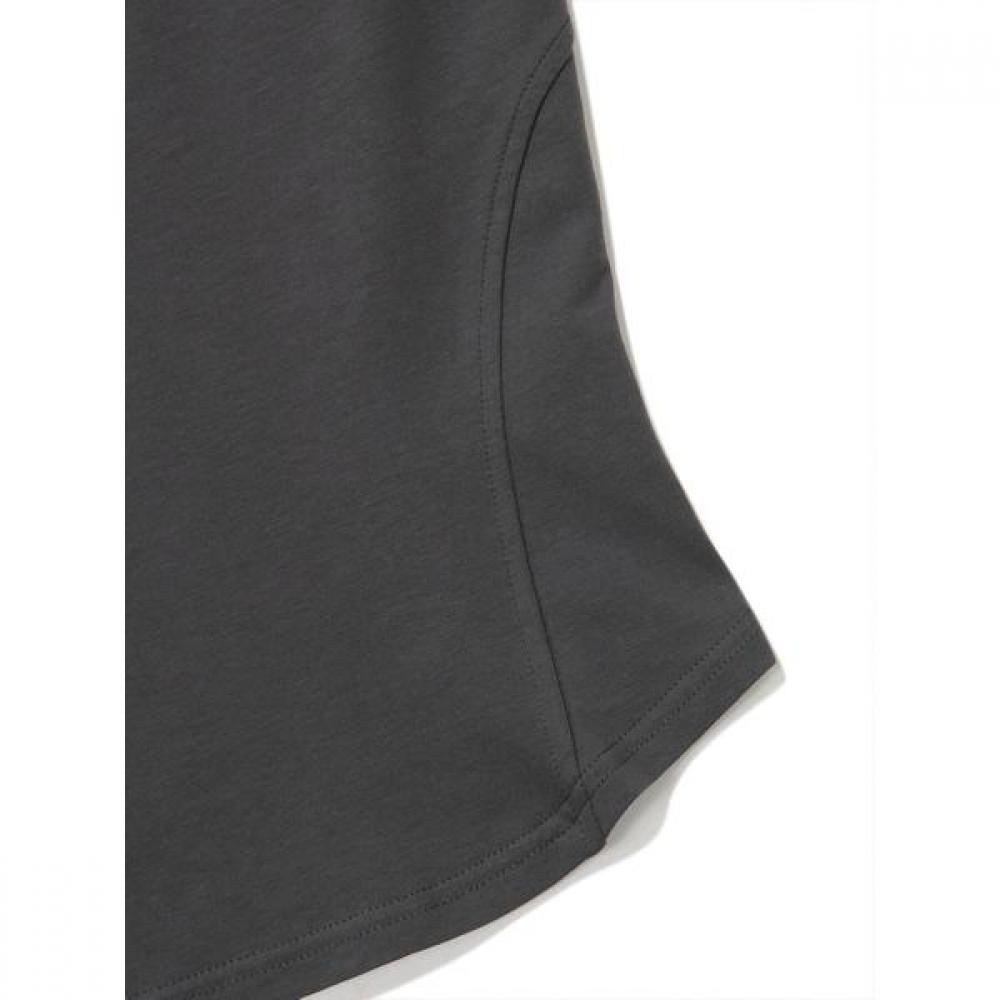 CuTouT Crop Long T shirT  Charcoal 