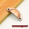 Antique Bronze Semi-Circular Handle for Cabinets: Punch-Free, Classic Design for Kitchen, Shoe, or Medicine Cabinets