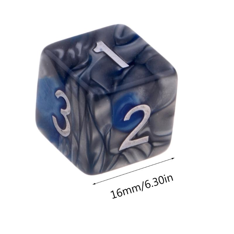 20Pcs D6 Polyhedral Cubes Square Corner Dices Educational DIY Board Game Dices