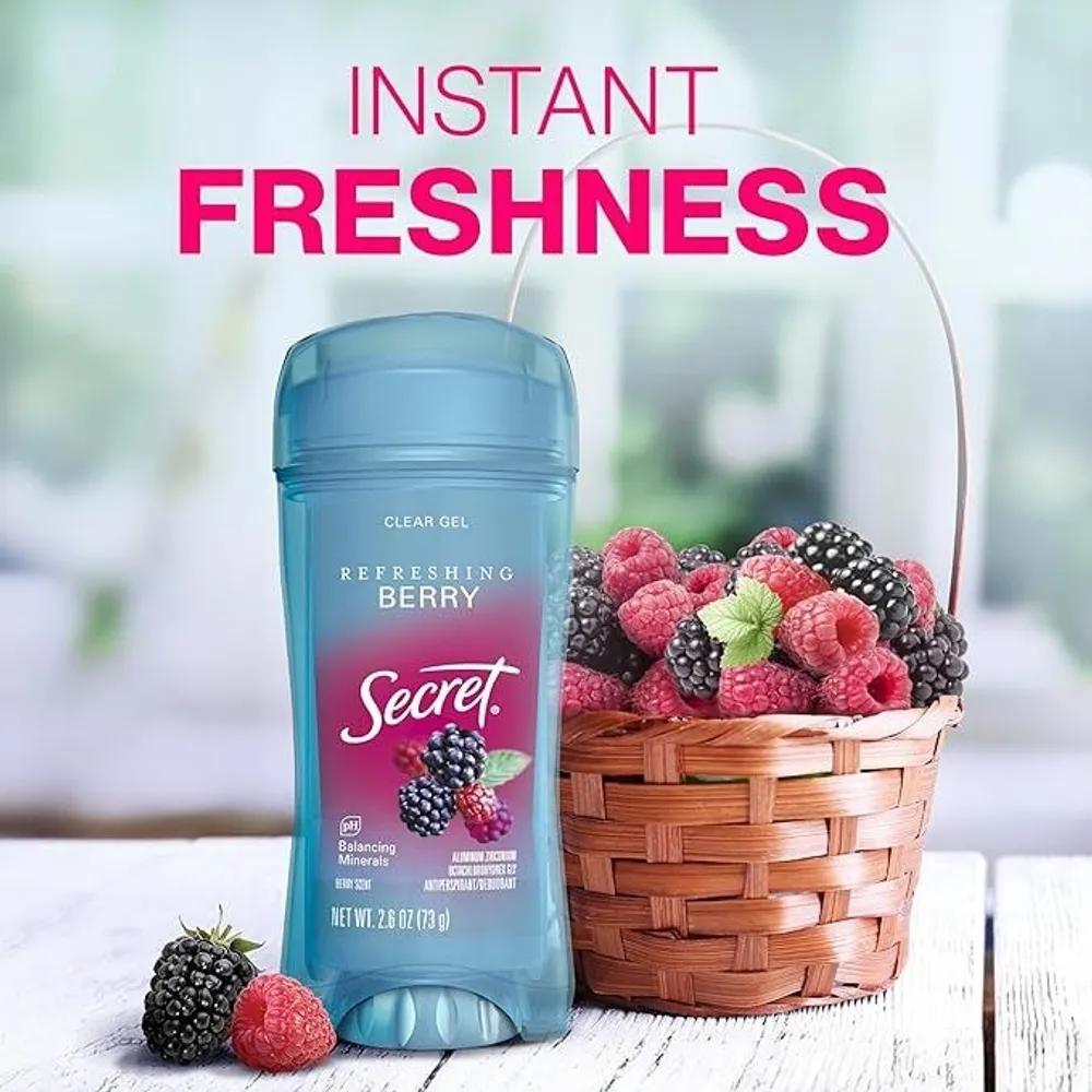 Secret Gel Refreshing Berry Scent 73g 2 Pieces