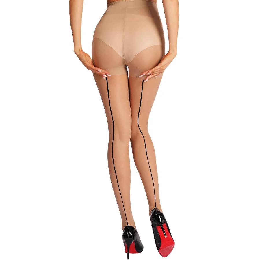 

Black Sexy Solid Women s Super Stretch Pantyhose Retro Y2k Streetwear Tights Female Leggings for Spring Autumn Pantyhose L абрикосовий