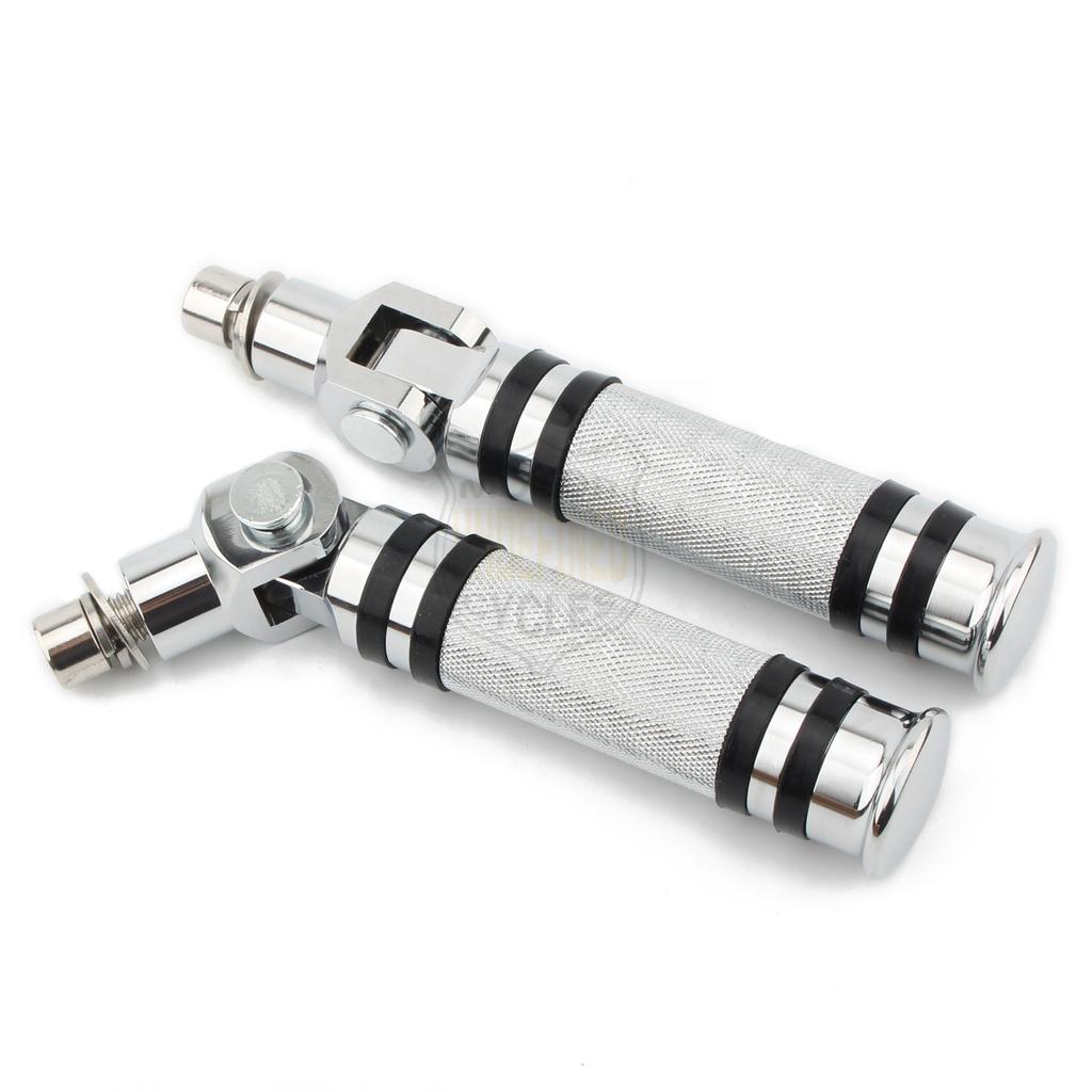 Motorcycle Knurled Modified Foot Pegs Folding Footrests Pedals For Harley Kawasaki Yamaha Suzuki Honda Ducati BMW Universal