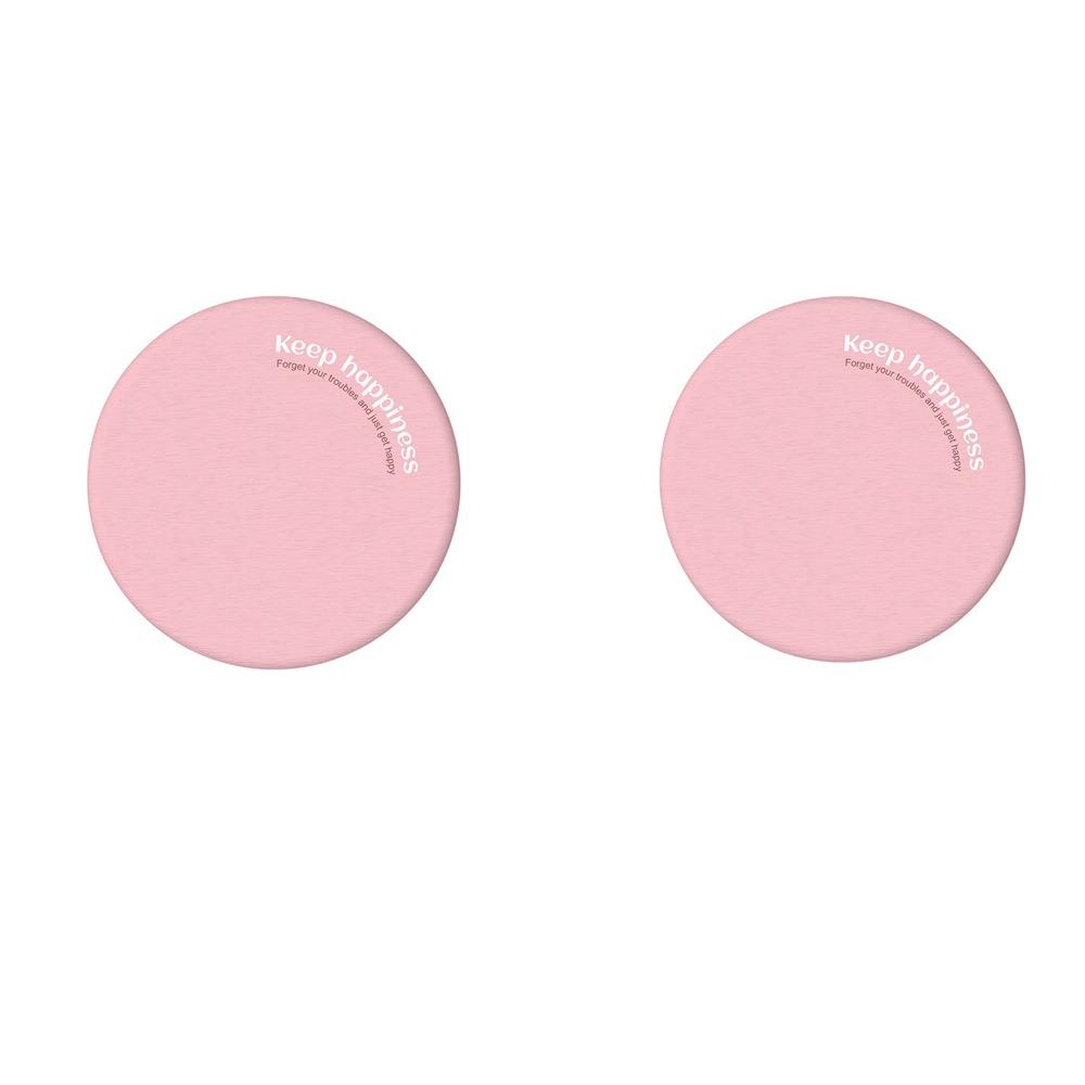 2PCS Insulation Diatom Mud Cup Coaster Round Anti-slip Coaster  Washbasin Surface розовый