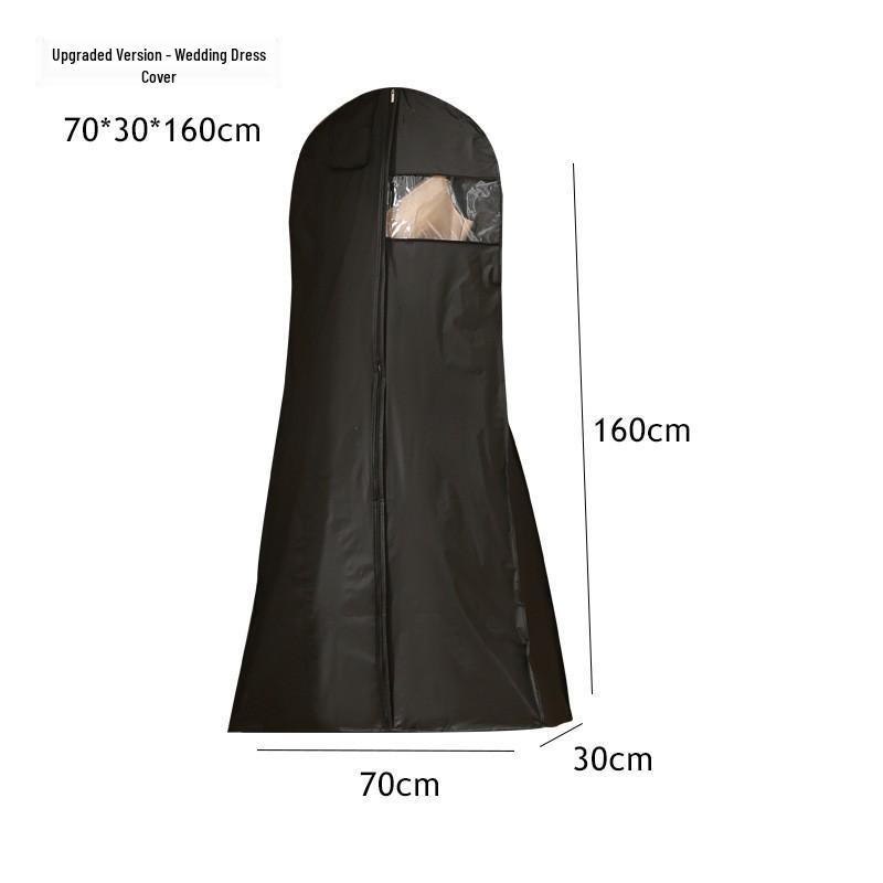 Dustproof Foldable Garment Bag for Overcoats and Wedding Dresses