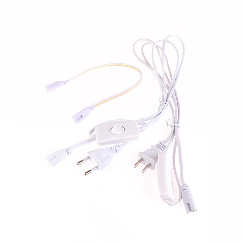 1Pc T5 T8 3Pin Led Tube Connector Cable Wire With Switch T5 T8 Extension Cord For Integrated Led Fluorescent Tube Light Bulb