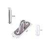 4pcs 304 Stainless Steel Ceiling Hooks Pad Eye Plate U Shape Loop Screws Mount Multifunctional Wall Mount Hook Loops