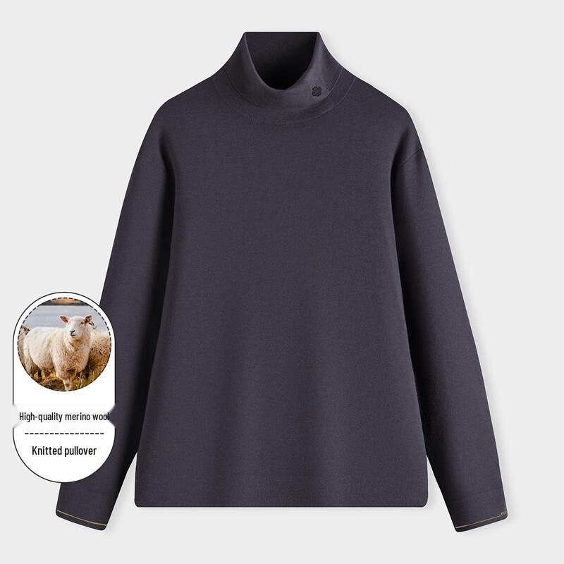 

Men s Warm Wool Blend Lapel Pullover Sweater 3XL (190)