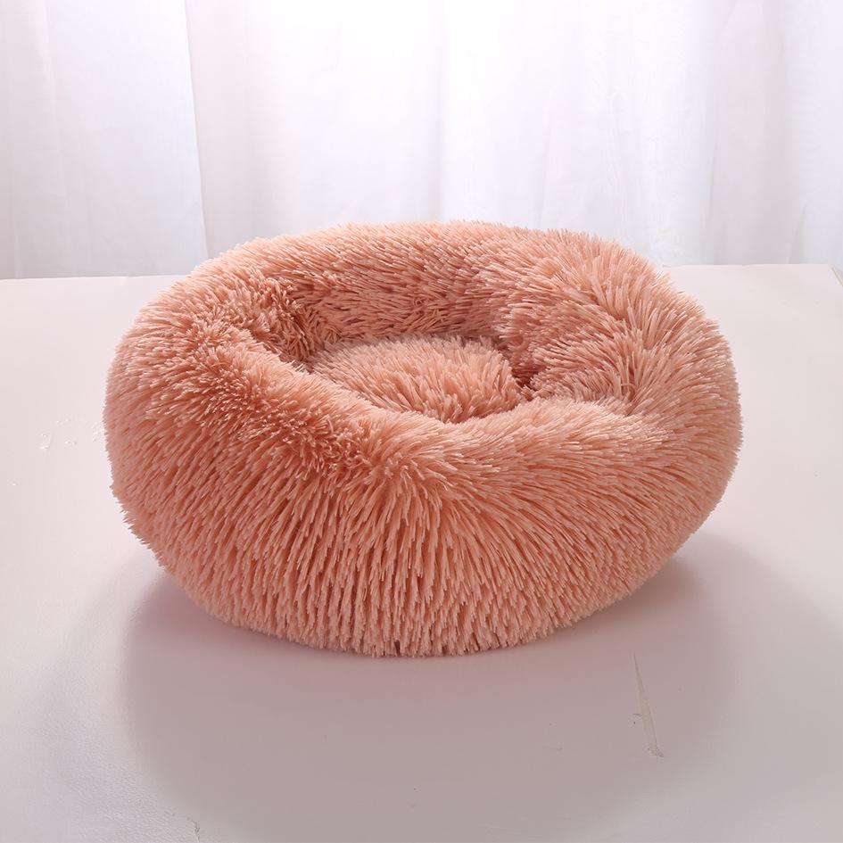 Super Soft Dog Bed Plush Cat Mat Dog Beds Round Cushion Pet Product Accessories Washable Dog and Cat Cushion Bed Winter Warm Sofa Hot Sell