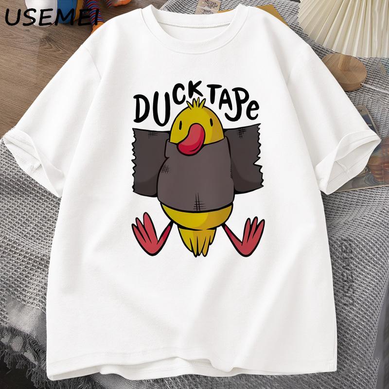 

Funny T Shirt Duck Tape Print Cotton Tee Men Women Casual Tshirts Graphic Tees Top Summer Short Sleeve Harajuku Streetwear - ... 5XL різнокольоровий