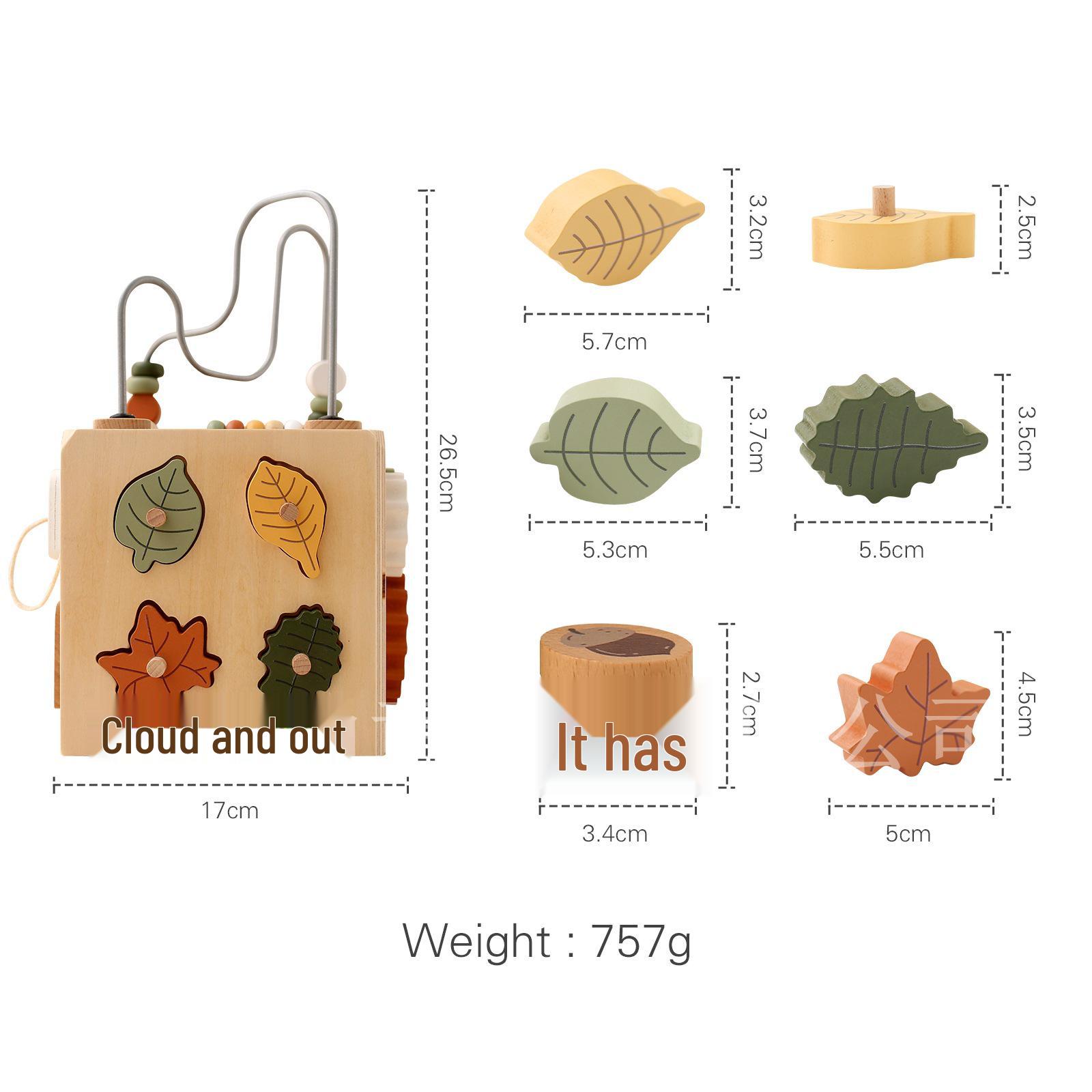 

Новый деревянный бизиборд 5-в-1 с бусинами и сопоставлением форм: Детская развивающая когнитивная игрушка