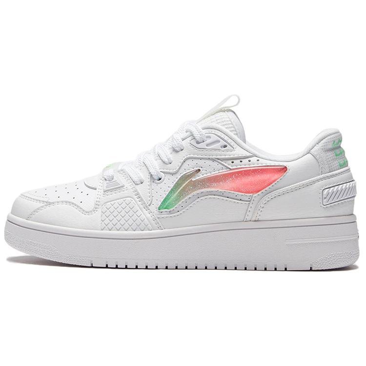 

LiNing Легкие и износостойкие низкие кеды для скейтборда Женские Стандартные Белые 37