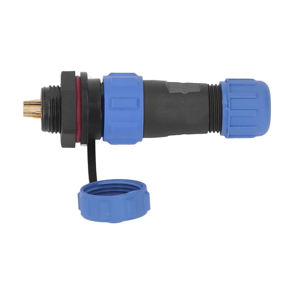 SP13 2 Pin Aviation Connector IP68 Waterproof Butt Joint Plug Socket Electrical Cable Wire Connector
