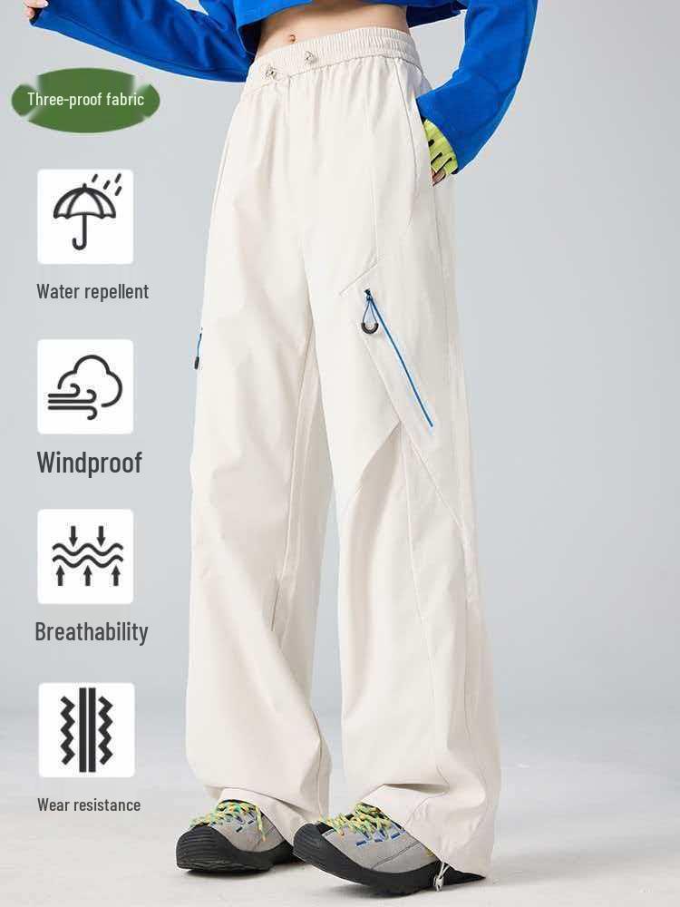 Unisex Quick-Drying Mountain-Style Outdoor Pants – Lightweight, Waterproof, Spring/Summer Casual Wear for Work or Sports