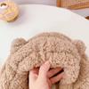 New Cute Bear Ear Hat Scarf Gloves Set Winter Women Beanies Caps Warm Casual Plush Hats Casual Solid Fleece Girl Kawaii Present