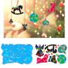 Light and Shadow Keychain Silicone Molds Christmas Pendant Holographic Earrings Mold DIY Ornament Mould Home Decorations