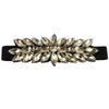 Large-Grain Crystal Stretch Waist Belt Rhinestone Waist Cincher Elastic Waist Belt  Wedding