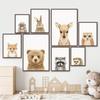 Urs iepuraș vulpe cerb bufniță arici maimuță pepinieră artă perete pictură pe pânză postere și imprimeuri imagini de perete decorațiuni pentru cameră pentru copii