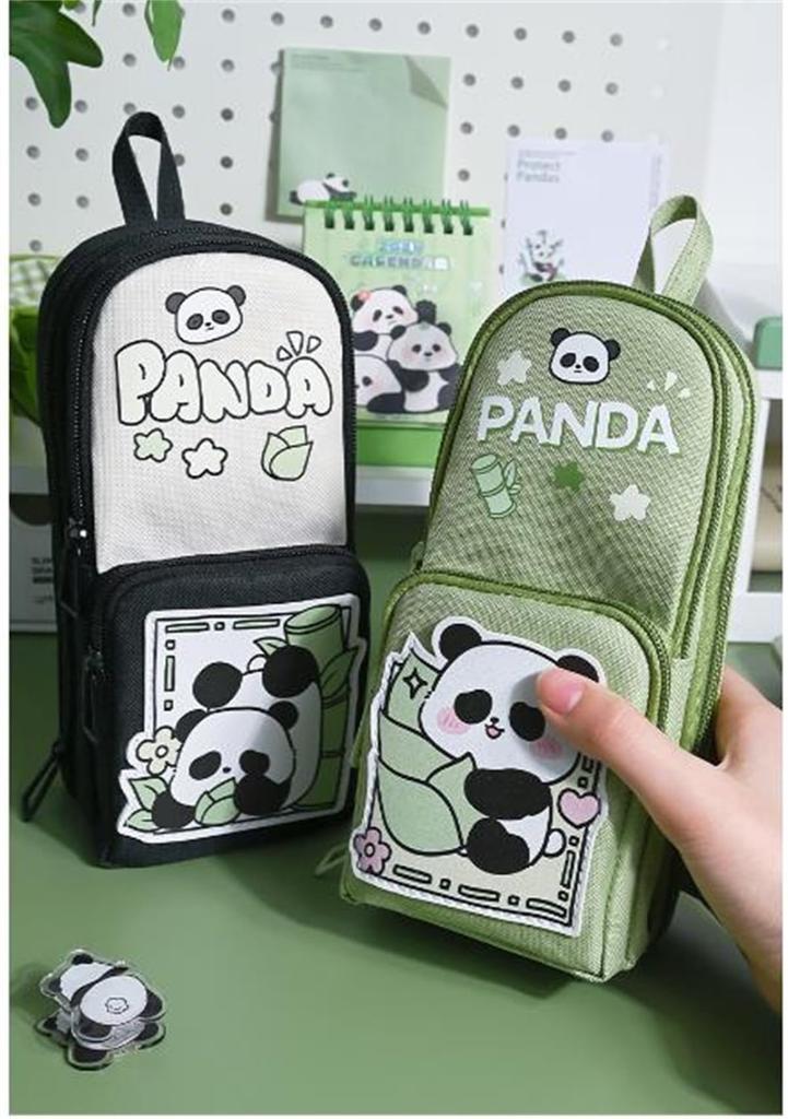 Panda Pencil Cute Pencil Case with Pencil Large Capacity Pen Tool Pen Stationery Stationery Stationery Small Item Pencil Storage Large For Junior High