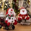 Christmas Ornaments 3 Pieces Santa Claus Snowman Elk Holiday Doll Hangable Christmas Tree Decorations for Party Planners Home