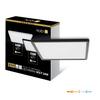 LED Ceiling Light Nivera Square 24W 3CCT IP54 Black Kobi
