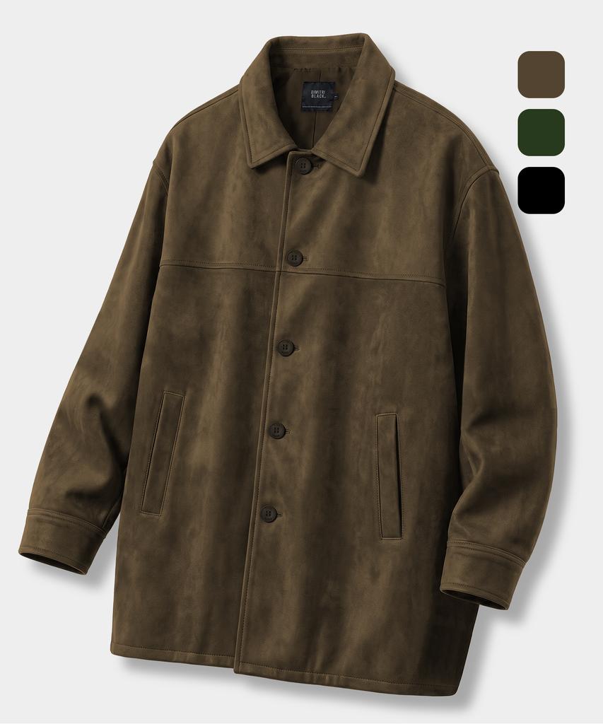 DIMITRI BLACK Slacker Schnittmantel_Wildleder 3 Farben