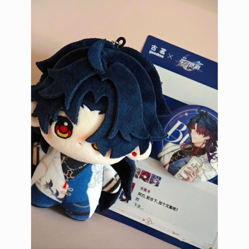 10cm Anime Game Honkai Star Rail Blade Stuffed Keychain Cotton Doll Cute Dress Up Plush Toys Christmas ornament kawaii gift Cuddly Fluffy Huggable