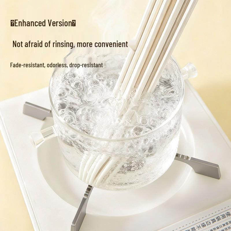 5 Pairs Non-slip, High-Temperature Resistant, Anti-mold Chopsticks - Elegant and Durable for Individual Use