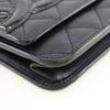 CHANEL Chain wallet Purse A46646 Cambon line black Calfskin/enamel Women Used