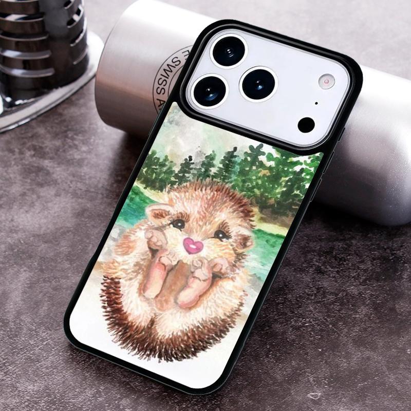 

Чехол для телефона «Ёжик в лесу» для iPhone 17 16 15 Pro Max Air 14 13 12 11 Plus Ударопрочный чехол iPhone 12 Pro