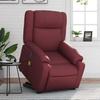 Vidaxl Reclining and Tilting Armchair with Massage, Electric, Burgundy