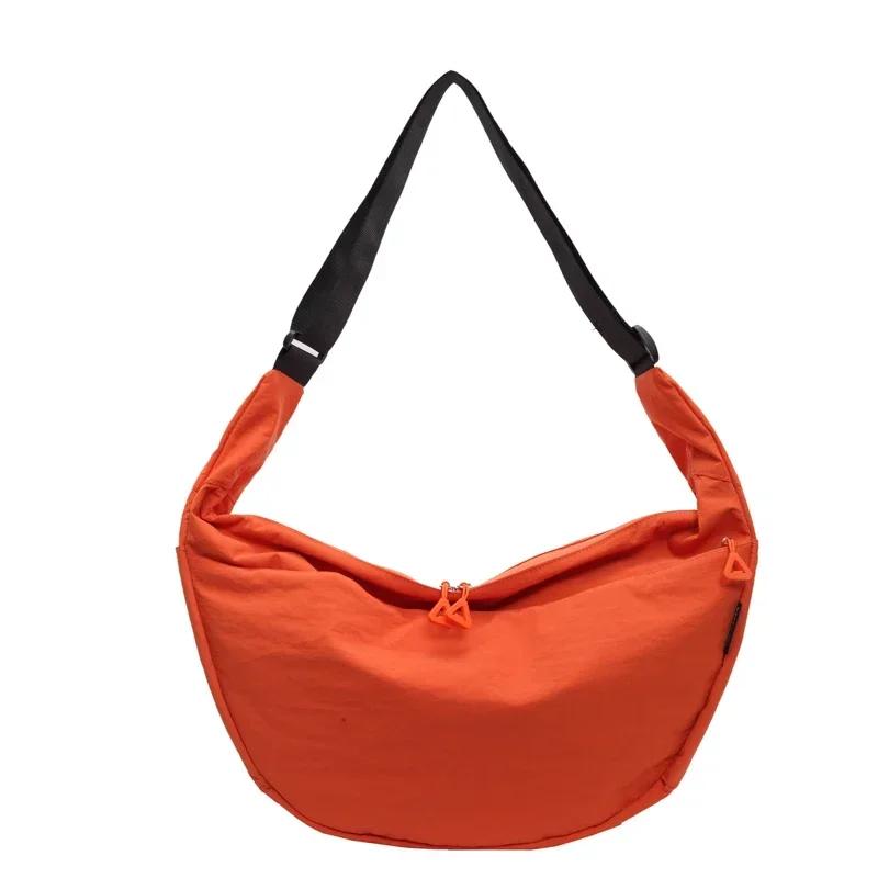 

Женская повседневная сумка через плечо большой вместимости, однотонная, для отдыха, в стиле ретро, для поездок на работу, универсальные сумки через подмышку