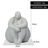 Resin Handicraft Yoga for Fat Women Artificial Figure Sculpture Abstract Body Figurines Home Decoration Accessories