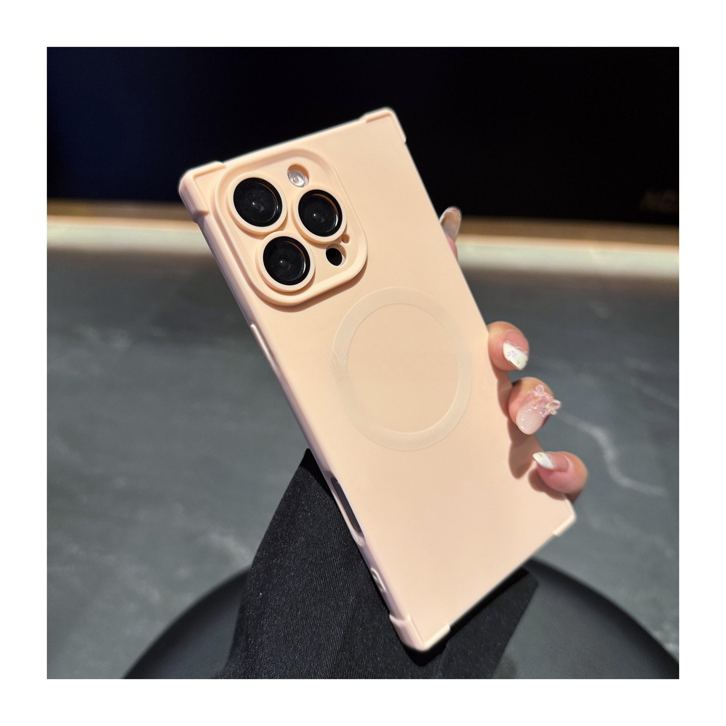 

Luxury Magsafe Wireless Charging Phone Cases For For Iphone 12 13 14 15 16 Pro Max Plus Soft Silicone Magnetic Bumper Cover For iPhone 14 Plus
