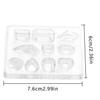 2pcs Pendant DIY Molds Earring Crystal Pendant Crafting Silicone Mould Trays Handicraft Tools