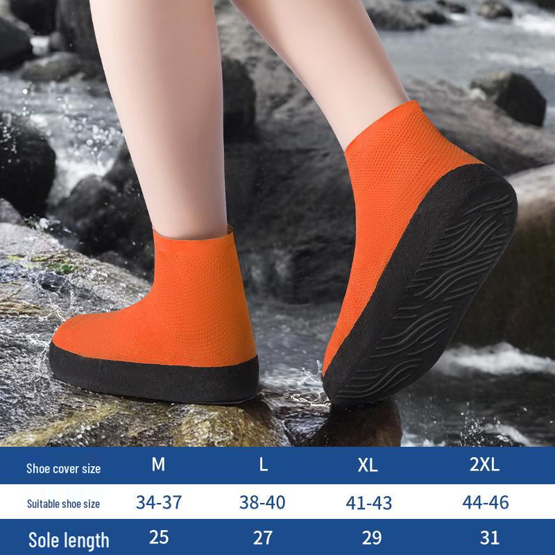 Copriscarpe in Silicone Antipioggia Impermeabili Antiscivolo - Durevoli, Riutilizzabili, Protezione Alta per Donna, Uomo e Bambini.