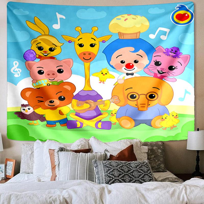 Colorful Clown Music Printed Tapestry, Wall Hanging,Livingroom, dormitory, Large Wall Decor, Fabric Decor Fan Birthday Gifts