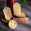 Xmas Decoration Santa Claus Kraft Paper Christmas Labels Christmas Tag Hang Tags Gift Wrapping