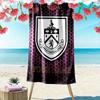 Name Custom Burnley FC Print Beach Towel, Large Soft Quick Dry Towel for Beach Camping Swimming