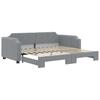 Vidaxl Sofa Rozsuwana, Jasnoszara, 90X200 Cm, Tkanina