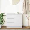 VidaXL Buffet with Drawer White 71x35x65 Cm Engineered Wood, Storage Furniture, Buffet, Entrance Furniture, Buffet Furniture 861571