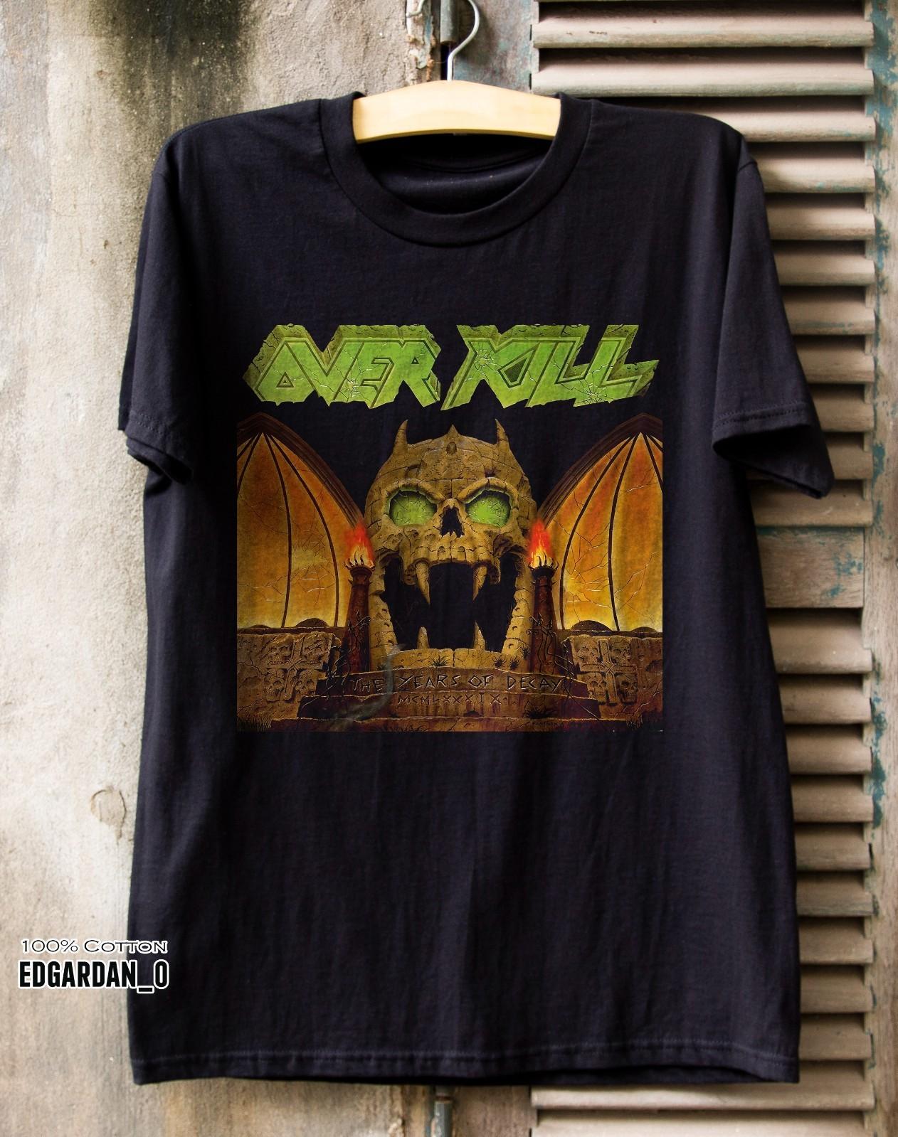 Overkill - The Years of Decay Album Unisex Black T-shirt Size S-5XL XXXXL